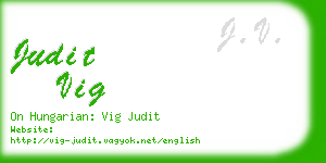judit vig business card